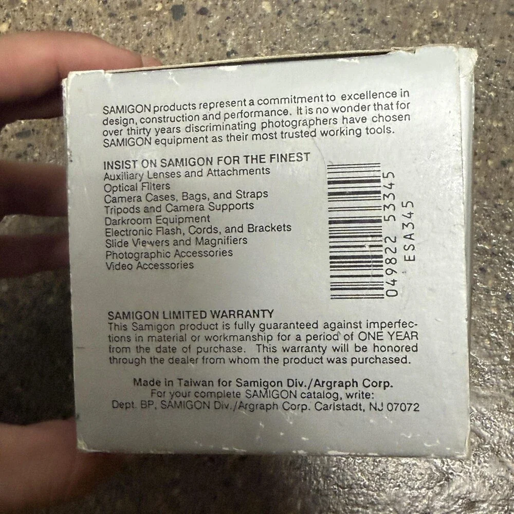 Samigon Stainless Steel Developing Tank 120 Size ESA345 B&W Color Film Silver